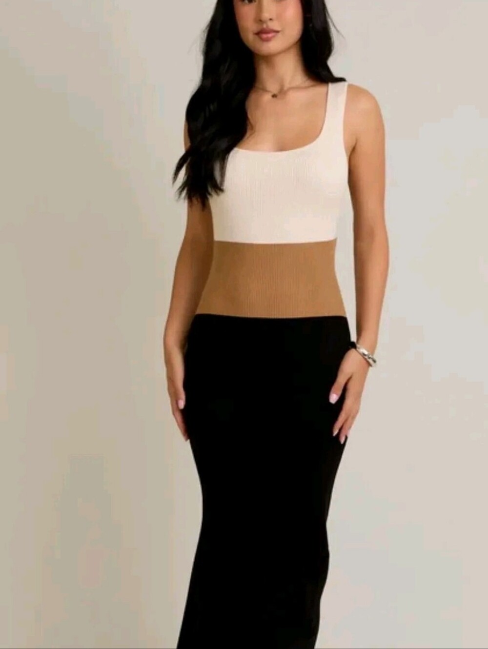 Le Lis Colorblock Ribbed Dress Sz Small NWOT